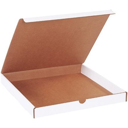 BOX PACKAGING Corrugated Literature Mailers, 12"L x 12"W x 1-1/4"H, White ML12121